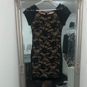 Black lace dress
